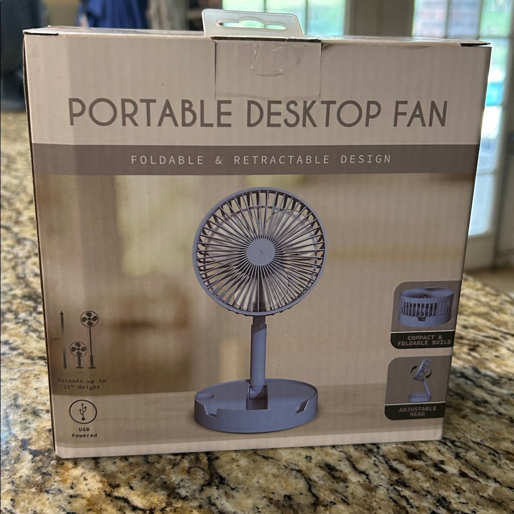 Portable Desktop Fan with Foldable Design - Picture 3 of 13